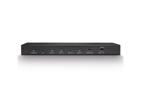 Lindy 38236, HDMI, 4x HDMI, 3840 x 2160 piksler, Sort, Metall, 4K Ultra HD