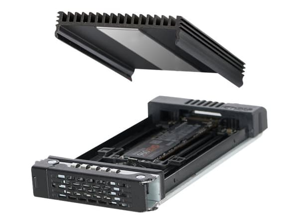 ICY Dock ToughArmor MB601M2K-1B - Bevegelig lagerrack - M.2 - M.2 NVMe Card - U.2 - svart