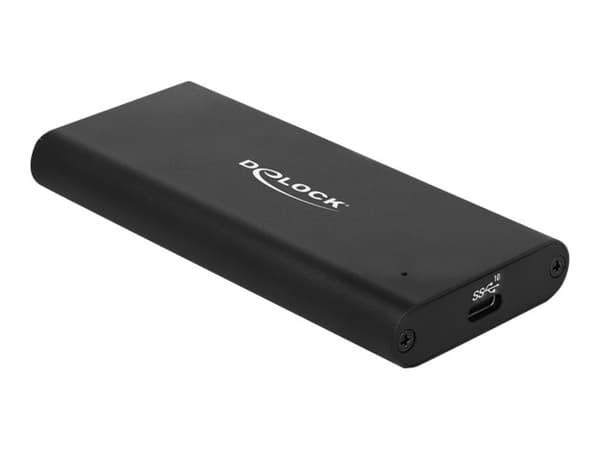 Delock - Lagringspakning - M.2 - M.2 NVMe-kort - USB 3.1 (Gen 2) - sortering Sort