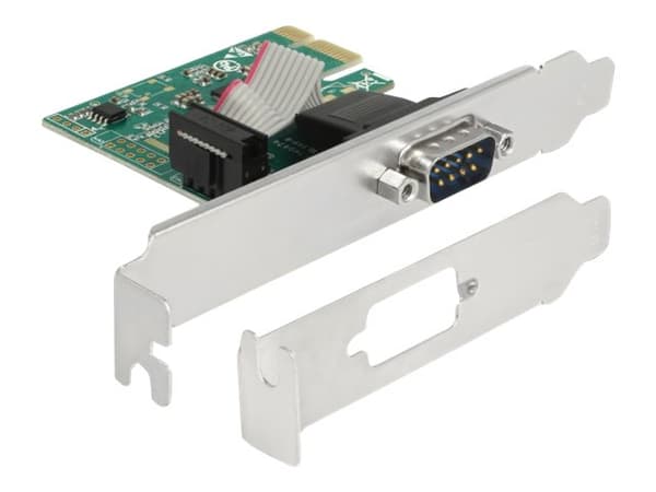 Delock PCI Express Card to 1 x Serial RS-232 - Seriell adapter - PCIe 2.0 lav profil - RS-232 x 1 Grønn