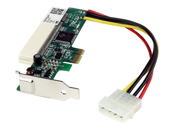 StarTech.com PCI Express to PCI Adapter Card - PCIe to PCI Converter Adapter with Low Profile / Half-Height Bracket (PEX1PCI1) - PCIe x1 til PCI-spor Rød