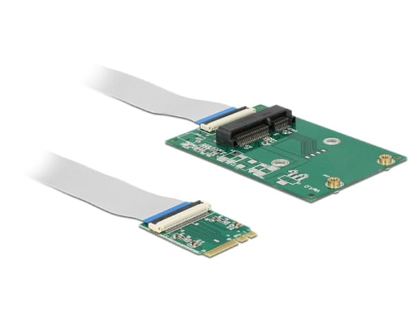 Delock Converter M.2 Key A+E male > 1 x Mini PCIe Slot - Intern bussförlängare