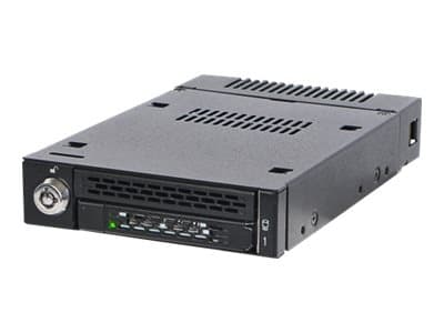 ICY Dock ToughArmor MB833M2K-B - Bevegelig lagerrack - M.2 - M.2 NVMe Card - SAS - svart