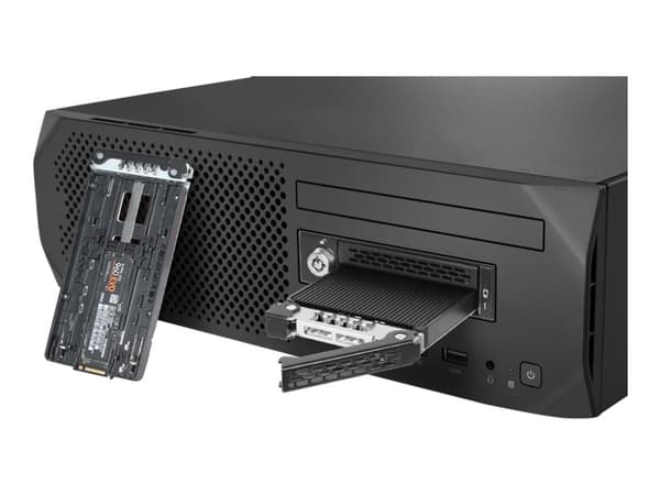 ICY Dock ToughArmor MB833M2K-B - Bevegelig lagerrack - M.2 - M.2 NVMe Card - SAS - svart Sort
