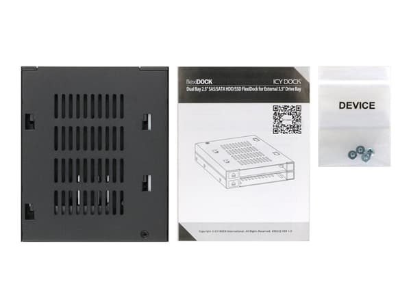 ICY DOCK flexiDOCK MB522SP-B - Tallennuskotelo - 2,5" - musta