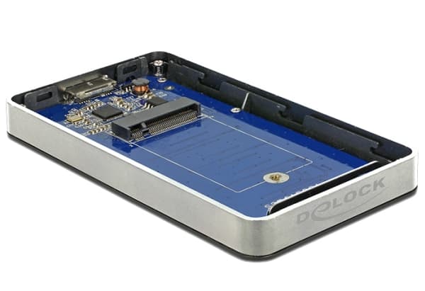 Delock - Grensesnittsadapter - M.2 - USB 3.0 - grå, svart