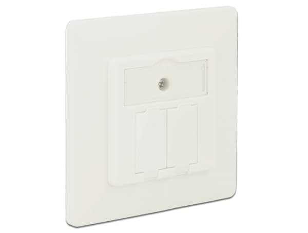 DeLOCK 86219, RJ-45, Valkoinen, 80 mm, 25,7 mm, 80 mm