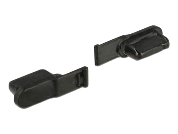 Delock Lightning female - Dammskydd - svart (paket om 10)