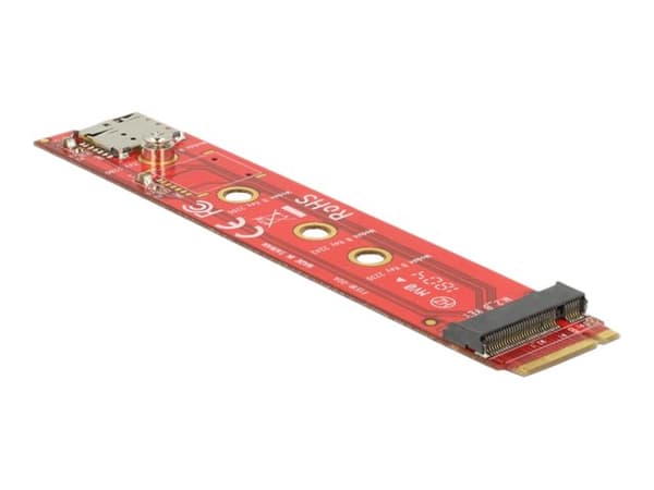 Delock Adapter M.2 key B male > M.2 key B slot port saver + Nano SIM slot - Diskkontroller - M.2 Card - M.2 Card