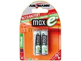 ANSMANN maxE plus - Batteri 2 x AA type - NiMH - (oppladbart) - 2500 mAh