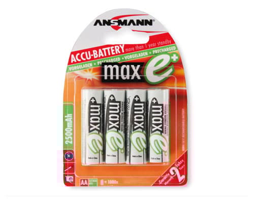 ANSMANN maxE plus - Batteri 2 x AA type - NiMH - (oppladbart) - 2500 mAh