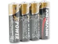 Pikkukuva 4 / 4: Ansmann X-Power Mignon AA, Kertakäyttöinen akku, Alkali, 1,5 V, 4 kpl, Musta, Kulta, 50,5 mm