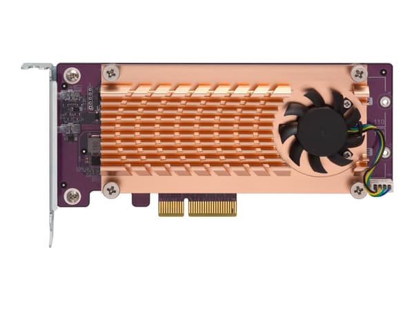 QNAP QM2-4P-384 - Lagringskontroller - PCIe 3.0 lavprofil - PCIe 3.0 x8 - for QNAP TS-1273, 1277, 473, 677, 873, 877, 977, EC1280, TVS-27372, 8, 744,