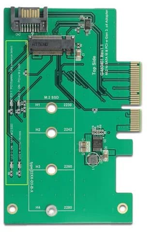 Delock - Diskkontroller - mSATA - eSATA 6Gb/s, PCIe x4