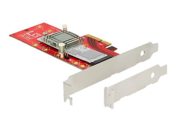 DeLOCK 89577, PCIe, M.2, PCIe 3.0, Musta, Punainen, Hopea, 39 Gbit/s, Windows 10 Education, Windows 10 Education x64, Windows 10 Enterprise, Windows