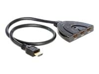 Delock HDMI 3 - 1 Switch bidirectional - Video/lyd-splitter - stasjonær