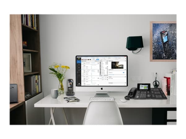 AGFEO DECT 70 IP - Trådløst ekstra håndsett - med Bluetooth-grensesnitt - IP-DECT - svart