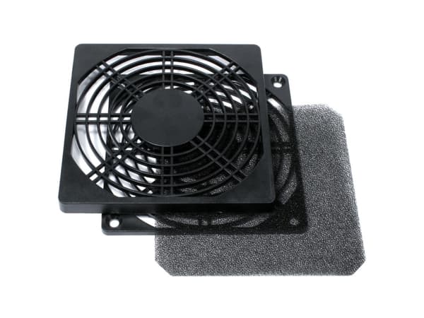Cooltek - Viftegrill med filter - svart