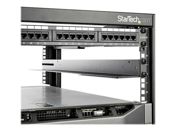 StarTech.com 1U serverrackskenor med justerbart monteringsdjup