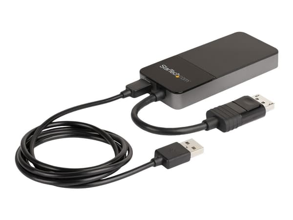 StarTech.com 3-ports multi-bildskärmsadapter - DisplayPort 1.4 till 3x 4K DisplayPort-video-splitter - Dubbel eller tredubbel 4K - DisplayPort MST-hu