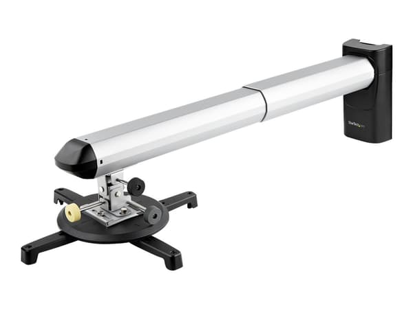 StarTech.com PROJWALLMNT, Seinä, 15 kg, Musta, Hopea, Alumiini, Muovi, Terästä, 360°, -25 - 25°