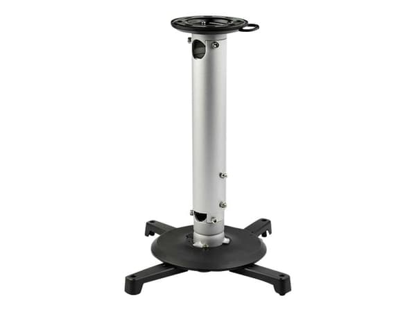 StarTech.com Universal Ceiling Projector Mount, Heavy Duty Height Adjustable/Extendable Pole Mount 5"-22.7" from Ceiling, 33lb (15kg), Tilt/Rotate, H