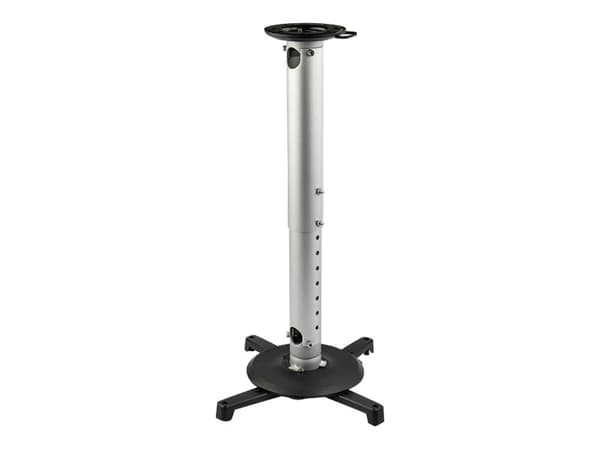 StarTech.com Universal Ceiling Projector Mount, Heavy Duty Height Adjustable/Extendable Pole Mount 5"-22.7" from Ceiling, 33lb (15kg), Tilt/Rotate, H