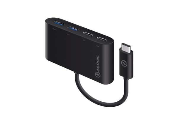 Alogic USB-C SuperSpeed Combo Hub with 2 Port USB-C &amp; 2 Port USB-A - Hub - 2 x USB-C + 2 x USB 2.0 - pöytätietokoneet