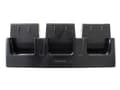 Miniatyrbilde 2 av 2: Datalogic Triple Slot Dock - Håndholdt ladeholder - utgangskontakter: 3 - svart - for Memor 20