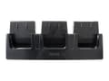Miniatyrbilde 1 av 2: Datalogic Triple Slot Dock - Håndholdt ladeholder - utgangskontakter: 3 - svart - for Memor 20