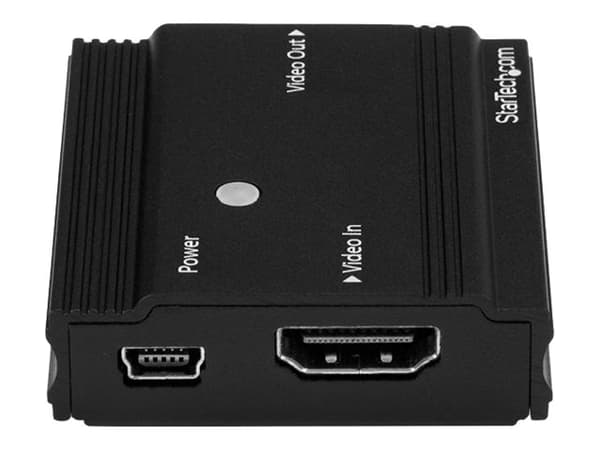 StarTech.com HDMI-signalforsterker - HDMI-forlenger - 4K 60Hz - utvidelse for video/lyd - HDMI - opptil 35 m (HDBOOST4K)