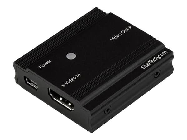 StarTech.com HDMI-signalforsterker - HDMI-forlenger - 4K 60Hz - utvidelse for video/lyd - HDMI - opptil 35 m (HDBOOST4K)