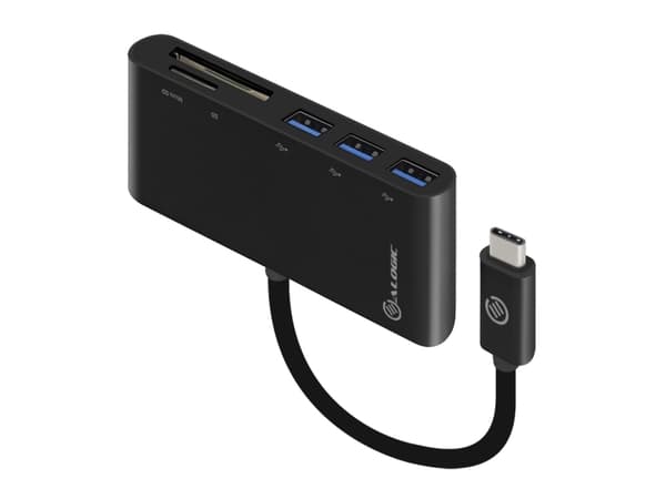 Alogic USB-C MultiPort Adapter - Keskitin - 3 x SuperSpeed USB 3.0 - pöytätietokoneet