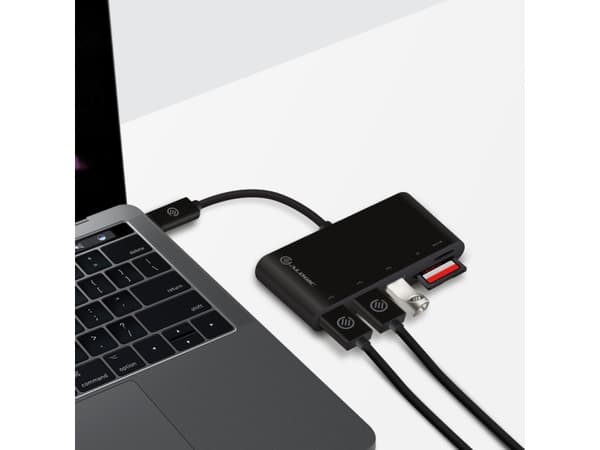 Alogic USB-C MultiPort Adapter - Keskitin - 3 x SuperSpeed USB 3.0 - pöytätietokoneet
