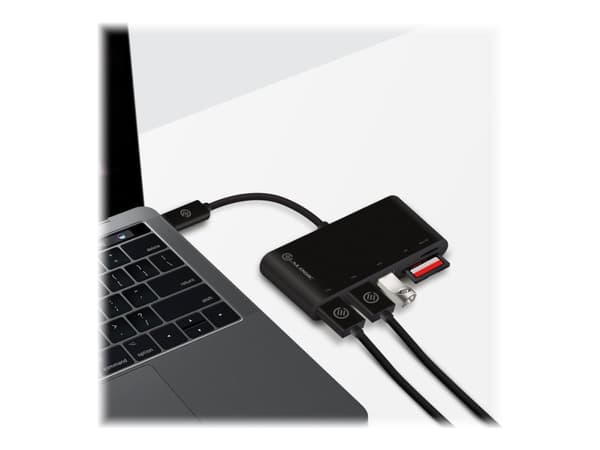 Alogic USB-C MultiPort Adapter - Keskitin - 3 x SuperSpeed USB 3.0 - pöytätietokoneet