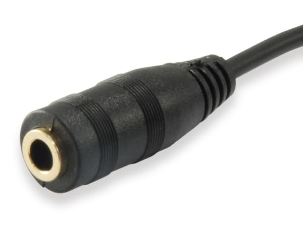 Equip 147941, Musta, 2 x 3,5 mm, 3,5 mm, Hanstik, Hunstik, Polyvinyylikloridi (PVC)