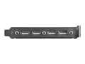Pikkukuva 3 / 5: StarTech.com 4 Port USB A Female Slot Plate Adapter - USB-paneeli - 4-pinninen USB tyyppi A (F) (USBPLATE4) - USB-paneeli - USB (hun) til 9-pins IDC