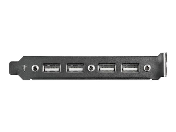 StarTech.com 4 Port USB A Female Slot Plate Adapter - USB-paneeli - 4-pinninen USB tyyppi A (F) (USBPLATE4) - USB-paneeli - USB (hun) til 9-pins IDC