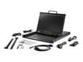 Miniatyrbilde 3 av 5: StarTech.com Rackmount KVM Console HD 1080p, Single Port VGA KVM with 17" LCD Monitor for Server Rack, Fully Featured 1U LCD KVM Drawer with Cables &