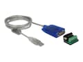 Miniatyrbild 2 av 5: Delock Adapter USB Type-A to Serial RS-422/485 DB9 with surge protection 600 W and extended temperature range - Seriell adapter - USB 2.0 - RS-422/48