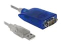 Miniatyrbild 1 av 5: Delock Adapter USB Type-A to Serial RS-422/485 DB9 with surge protection 600 W and extended temperature range - Seriell adapter - USB 2.0 - RS-422/48