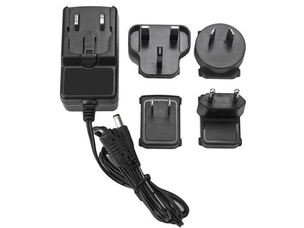 StarTech.com DC Power Adapter - 12V, 2A - Universal Replacement Power Adapter (NA, EU, UK, AU) (SVA12M2NEUA) - Strömadapter - AC 100-240 V - för P/N: