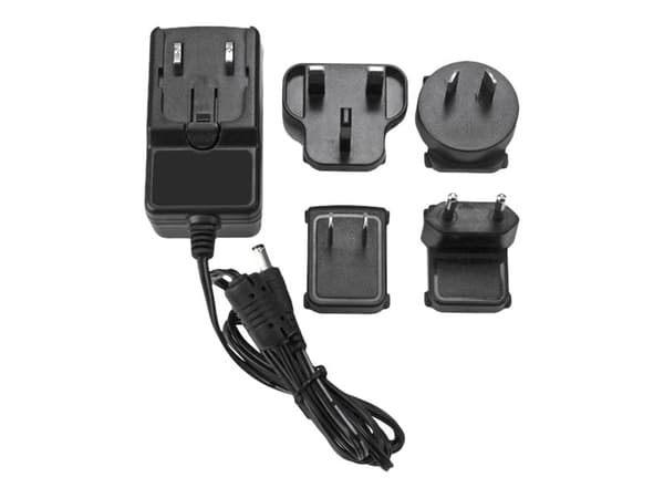 StarTech.com DC Power Adapter - 12V, 2A - Universal Replacement Power Adapter (NA, EU, UK, AU) (SVA12M2NEUA) - Strömadapter - AC 100-240 V - för P/N:
