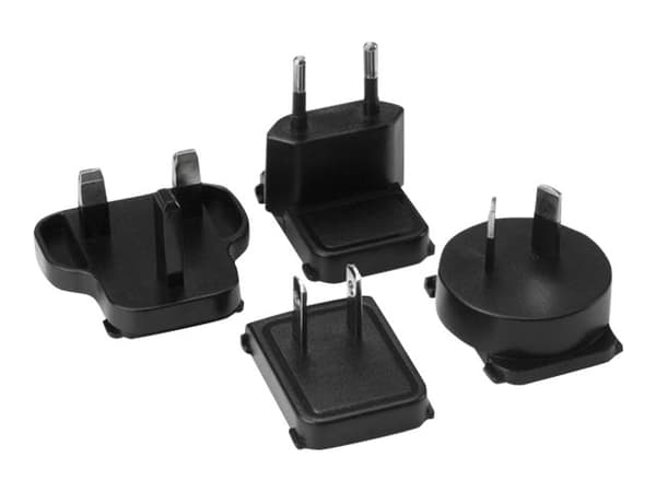 StarTech.com DC Power Adapter - 12V, 2A - Universal Replacement Power Adapter (NA, EU, UK, AU) (SVA12M2NEUA) - Strömadapter - AC 100-240 V - för P/N: Svart