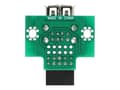 Miniatyrbild 3 av 5: Delock USB Pin Header female > 2 x USB 2.0 Type-A female - up - USB-adapter - 9-stifts USB-överdel (hona) till USB (hona) - USB 2.0