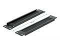 Miniatyrbilde 4 av 5: Delock Cable Management Brush Strip - Rackbørstestripe - svart - 1U - 10"