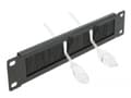 Miniatyrbilde 5 av 5: Delock Cable Management Brush Strip - Rackbørstestripe - svart - 1U - 10"