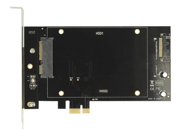 PCI EXPRESS X1-KORT FOR 2 X SATA HDD / SSD
