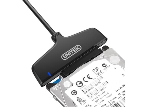 Unitek Y-1096 - Lagringskontroller - SATA 6Gb/s - USB 3.0 - svart