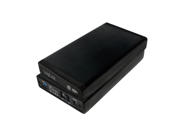 LogiLink UA0284, HDD-kabinett, 3.5", SATA, 5 Gbit/s, USB-tilkobling, Sort Sort
